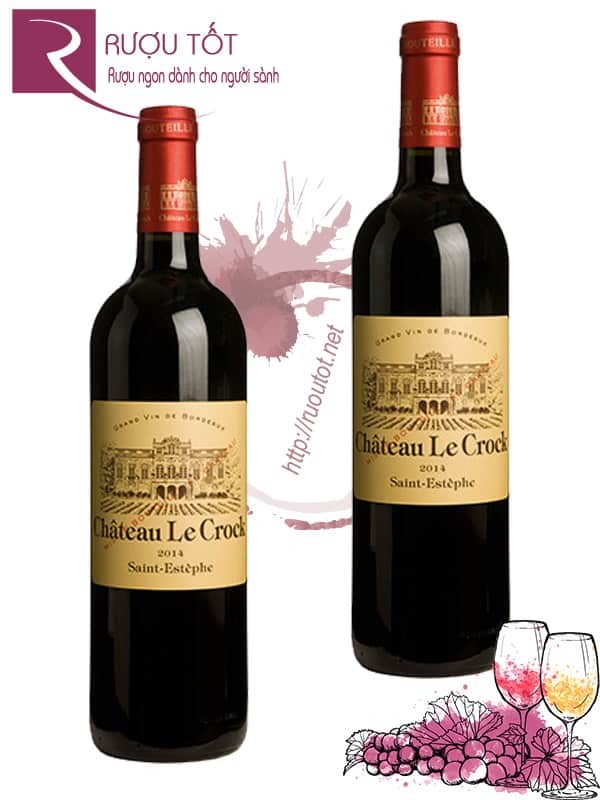 Vang Pháp Chateau Le Crock Cru Bourgeois Saint Estephe Cao Cấp