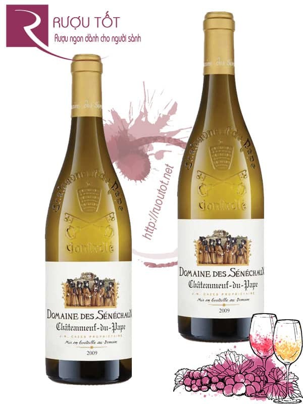 Vang Pháp Chateauneuf du Pape Domaine des Senechaux Blanc