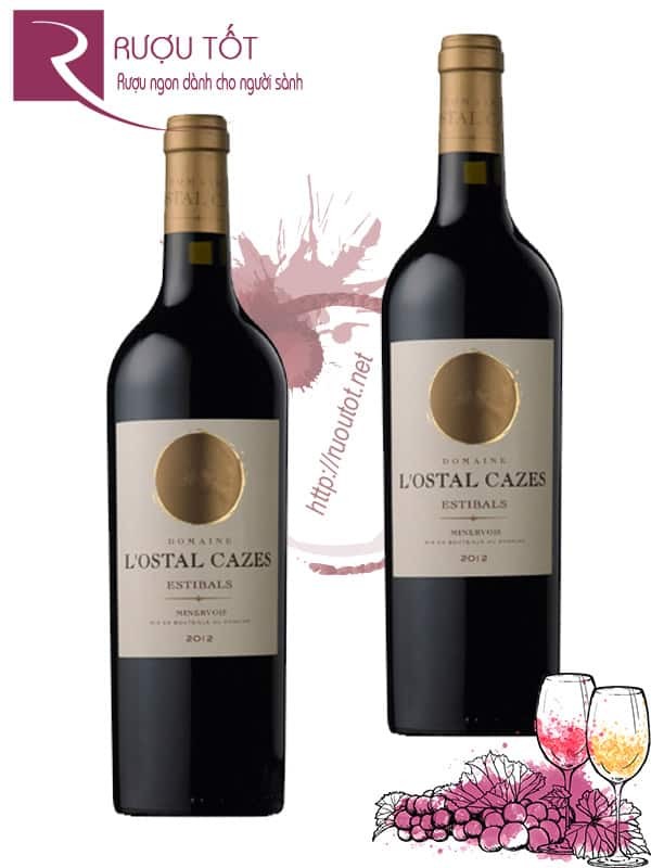 Vang Pháp Domaine L'ostal Cazes Estibals Minervois Cao cấp