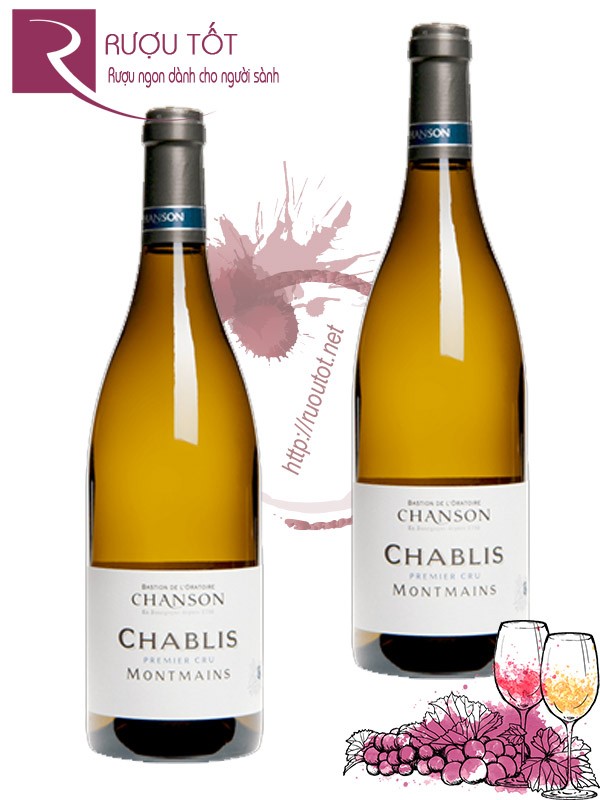 Vang Pháp Chablis Premier Cru Montmains Chanson Thượng hạng