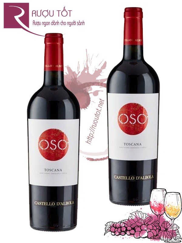 Vang Ý OSO Toscana Castello di Albola Red Thượng hạng