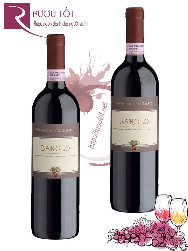 Vang Ý Poggio le Coste Barolo Piedmont Thượng hạng