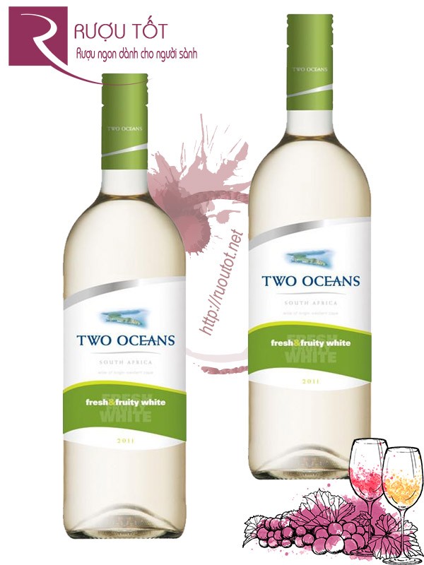 Rượu vang Two Oceans Fresh and Fruity Blanc Chiết khâu cao