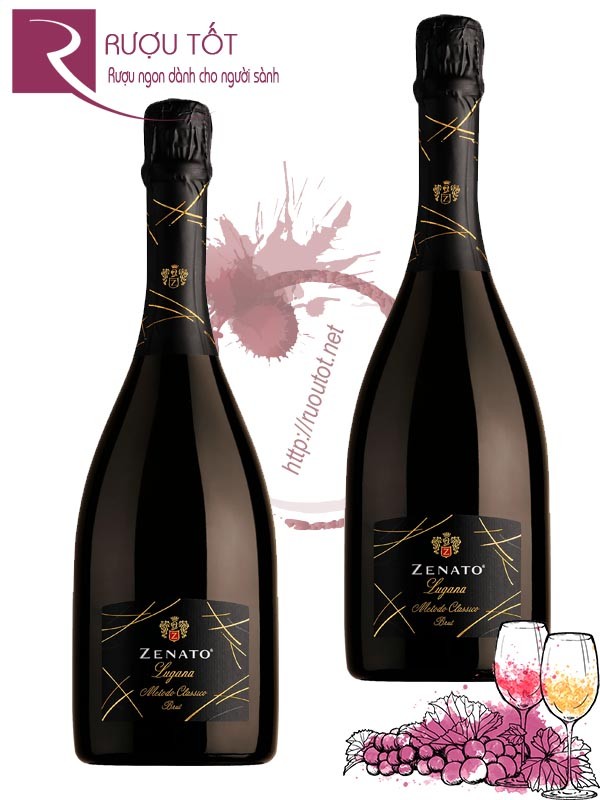 Vang nổ Ý Zenato Lugana Brut Hảo hạng