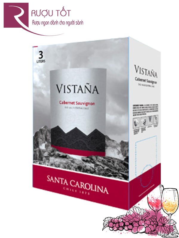 Vang Bịch Chile Vistaña Cabernet Sauvignon (bịch 3L)