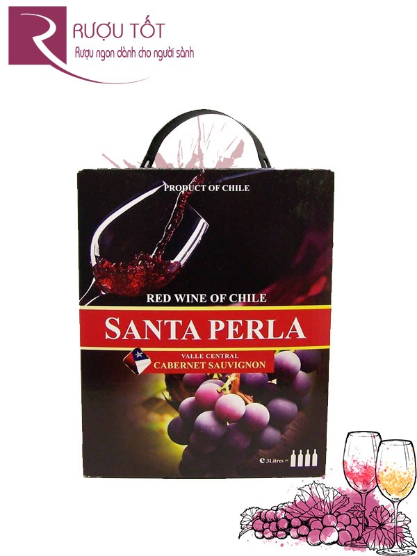 Vang Chile Santa Perla Cabernet Sauvignon 3L