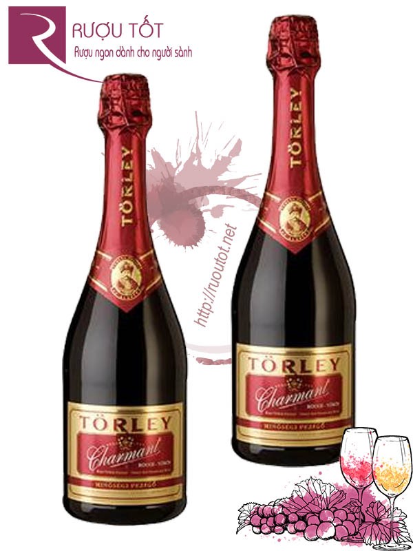 Vang nổ Torley Charmant Doux Red Sparkling Wine Chính hãng