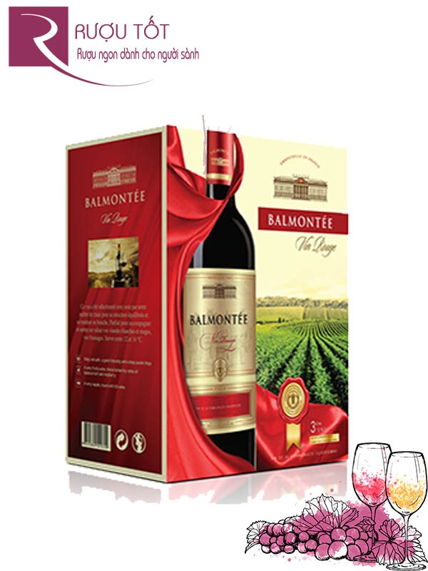 Rượu Vang Balmontée BIB Red Blend 3.0L Thượng hạng