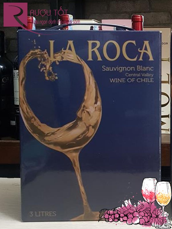 Vang bịch Chile La Roca Sauvignon Blanc trắng 3L