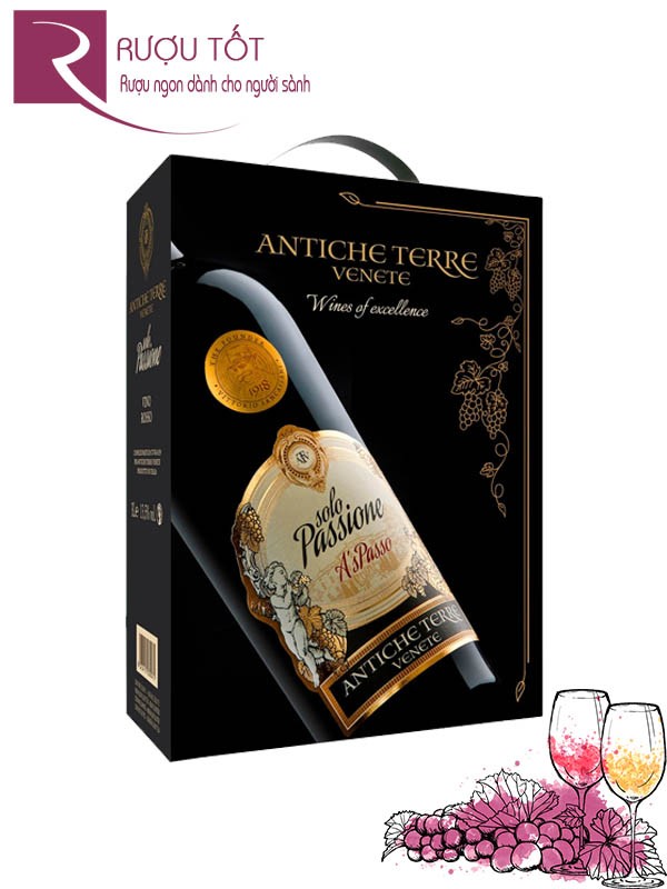 Vang bịch Ý Solo Passione Antiche Terre Venete 3L Thượng hạng