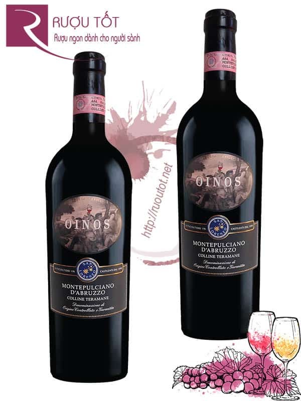 Rượu Vang Oinos Montepulciano dAbruzzo DOCG Cao cấp