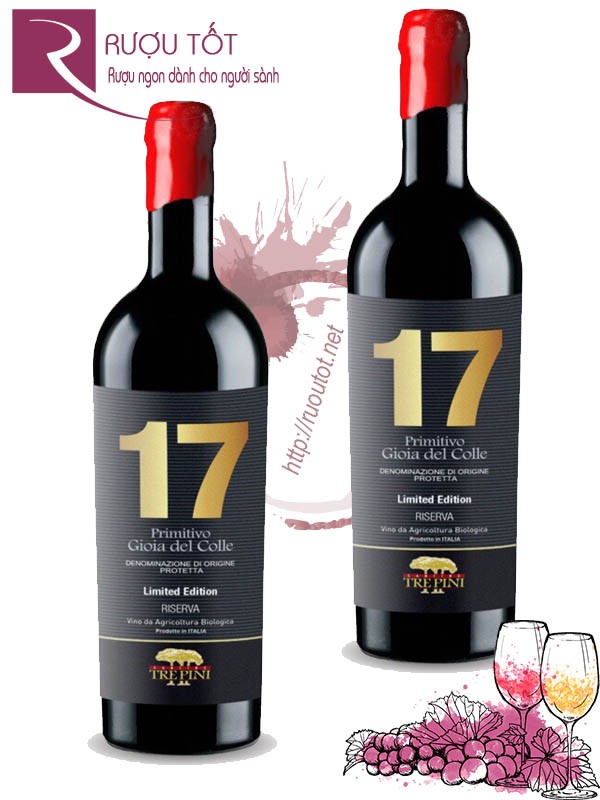 Rượu vang Primitivo Gioia Del Colle 17%