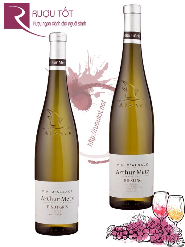 Vang Pháp Arthur Metz Vieilles Vignes Pinot Gris Riesling Hảo hạng