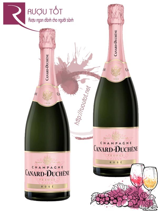 Rượu Champagne Canard Duchene Rose