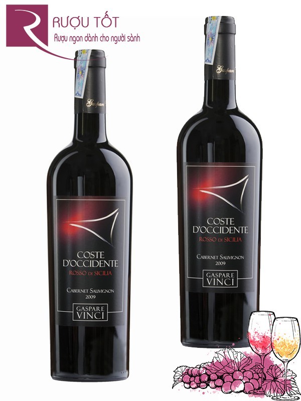 Vang Ý Gaspare Vinci Doccidente Cabernet Sauvignon 2009 Thượng hạng