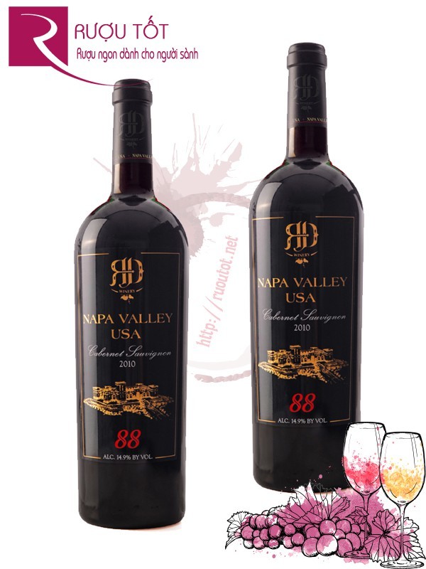 Rượu vang 88 Napa Valley USA Cabernet Sauvignon Chính hãng