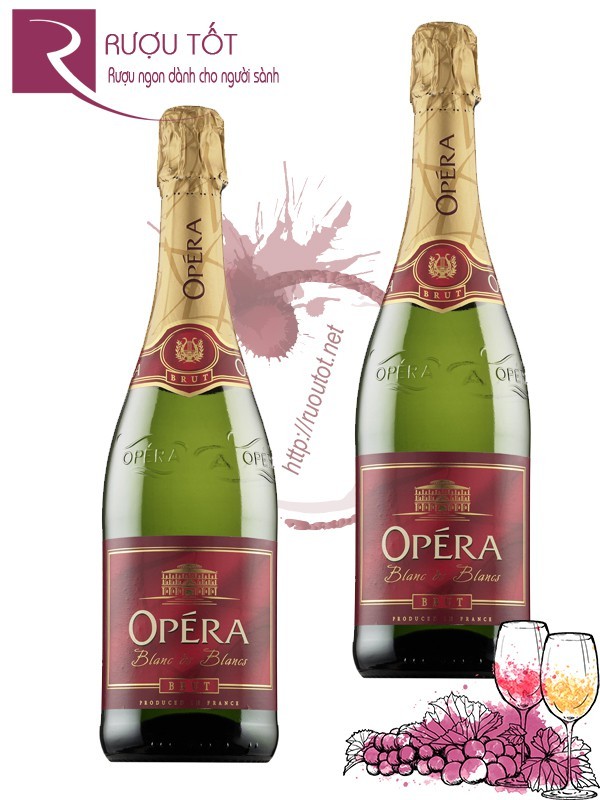 Vang Champagne Pháp Opera Brut Blanc De Blancs Cao cấp