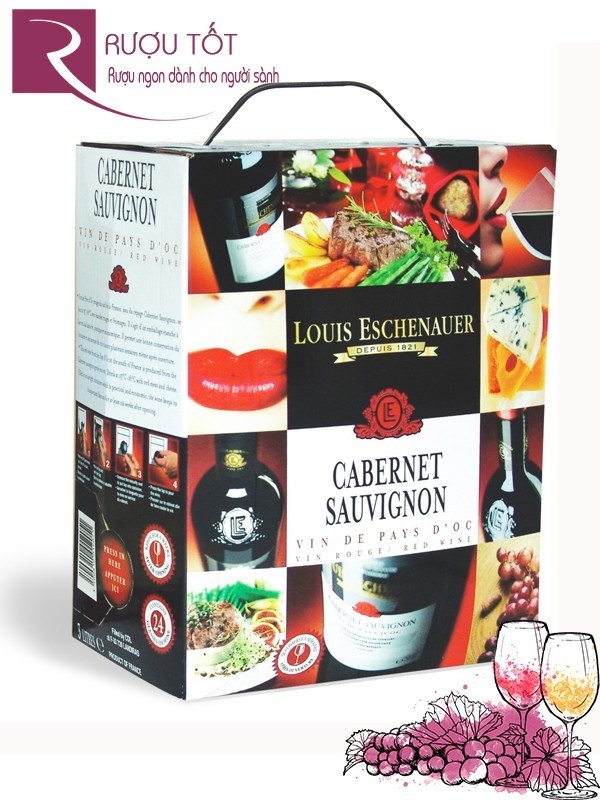 Vang Bịch Louis Eschenauer 5L và 3L