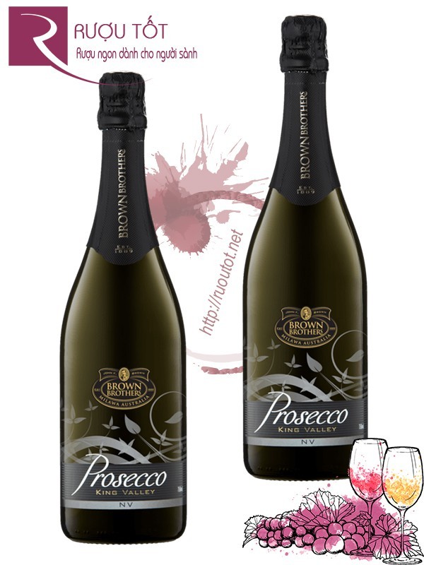 Rượu vang sủi bọt Champagne Brown Brothers Prosecco White