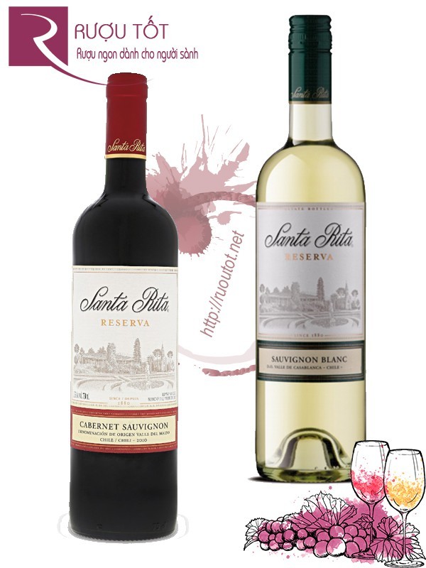 Vang Chile Santa Rita Reserva (red – white)