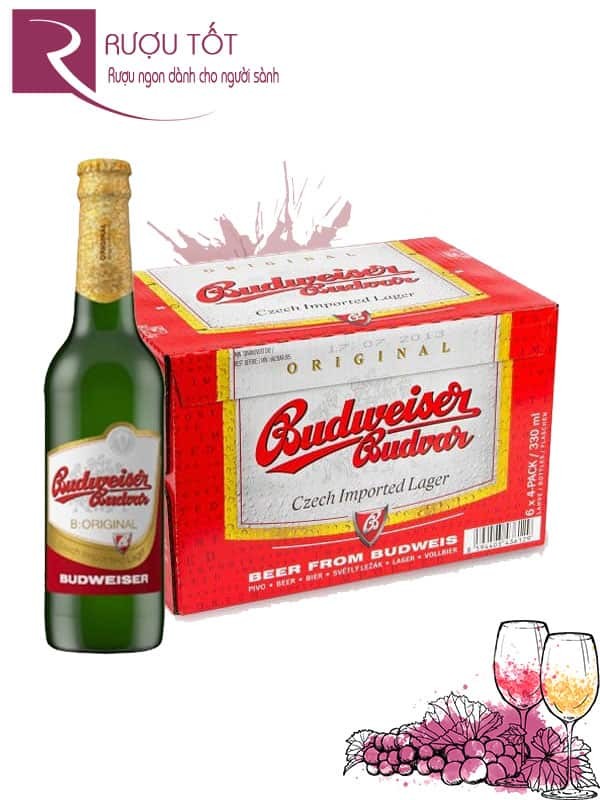 Bia Budweiser Budvar 4,7% - Chai 330 ml