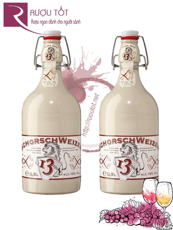 Bia SchorschWeizen chai sứ 13 độ 500ml