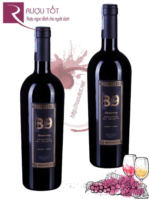 Rượu Vang Ý 89 Anniversary Primitivo Salento