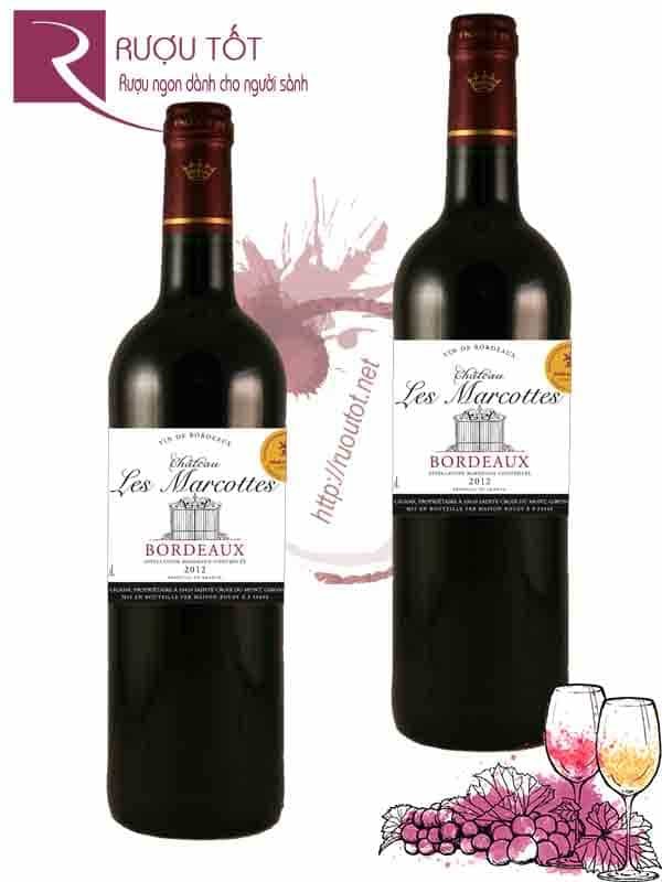 Vang Pháp Chateau Les Marcottes Bordeaux Cao Cấp