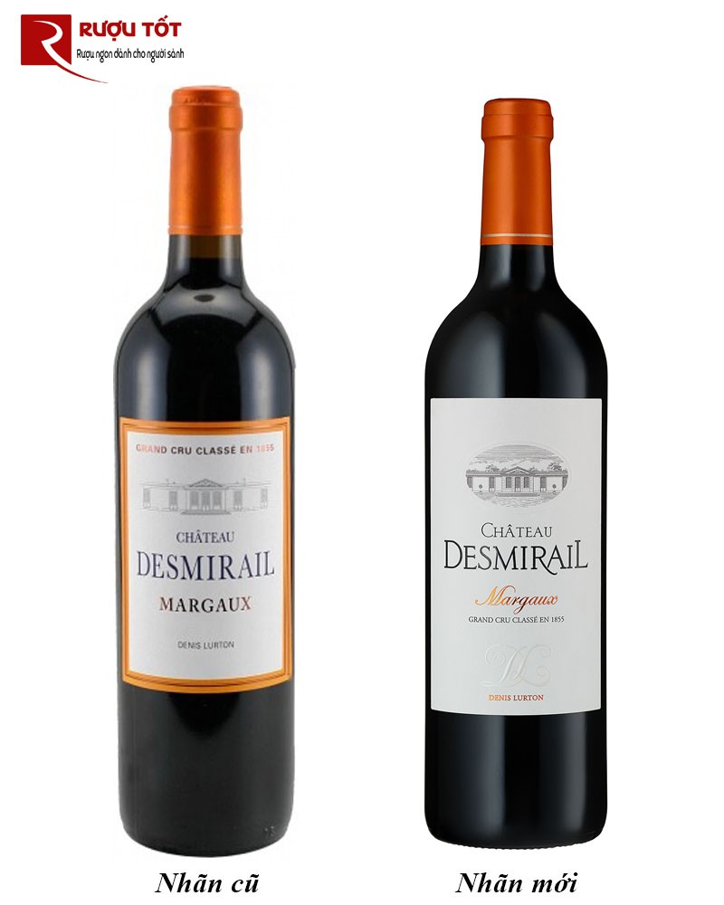 Chateau Desmirail Margaux với nhãn chai mới