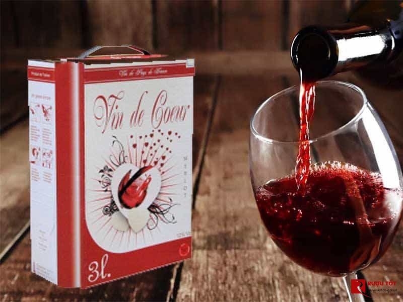 rượu vang Bịch Vin De Coeur