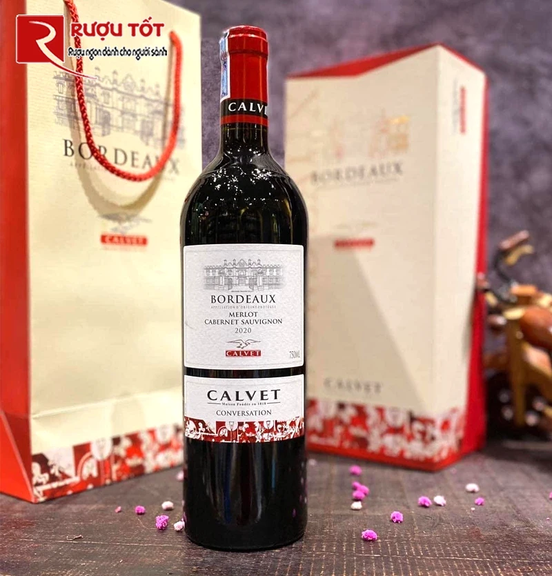 Rượu vang Calvet Merlot Cab