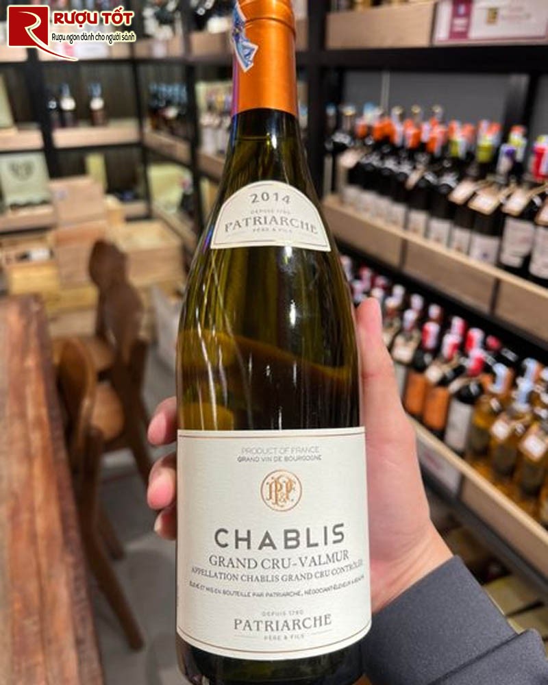 Rượu Vang Chablis Grand Cru Valmur Patriarche