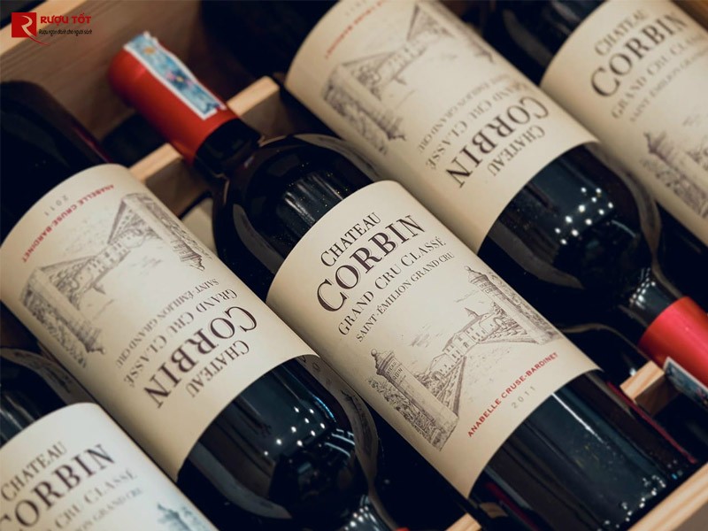 Rượu Vang Chateau Corbin Saint Emilion Cao cấp