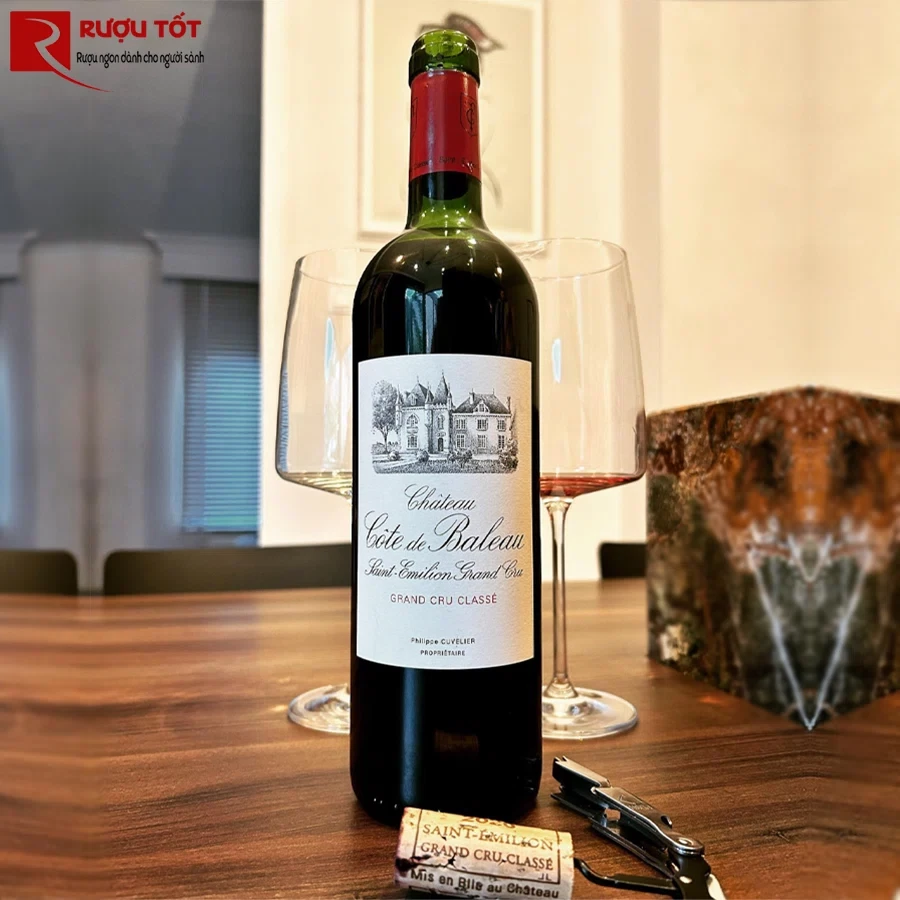 Ruou vang Chateau Cote de Baleau Cao Cap