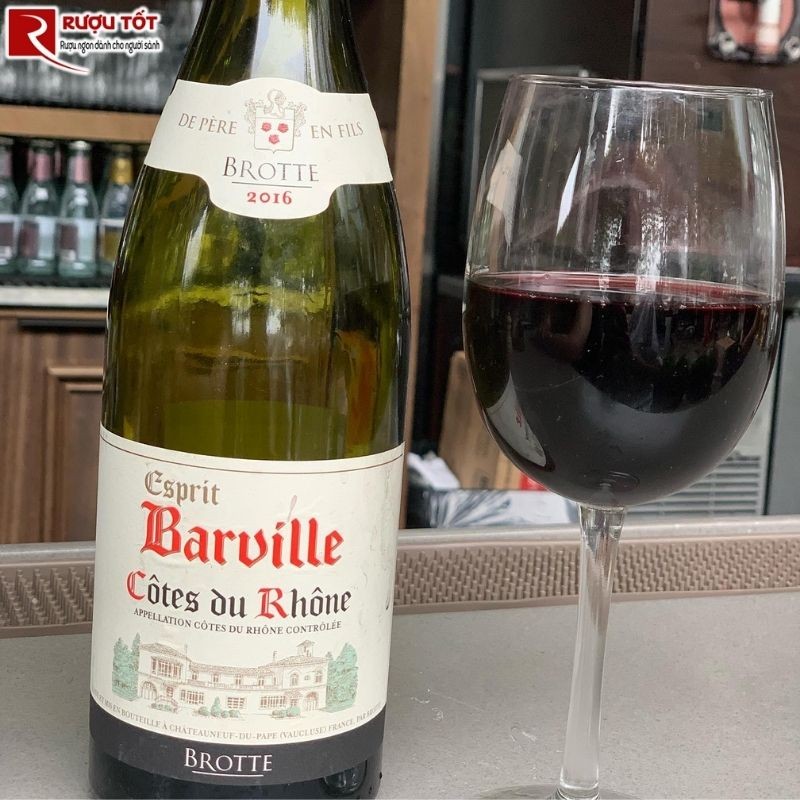 Rượu vang Côtes du Rhone Esprit Barville