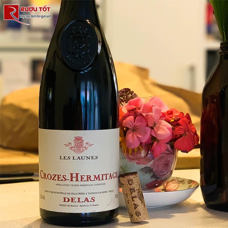 Rượu Vang Crozes Hermitage Delas Les Launes