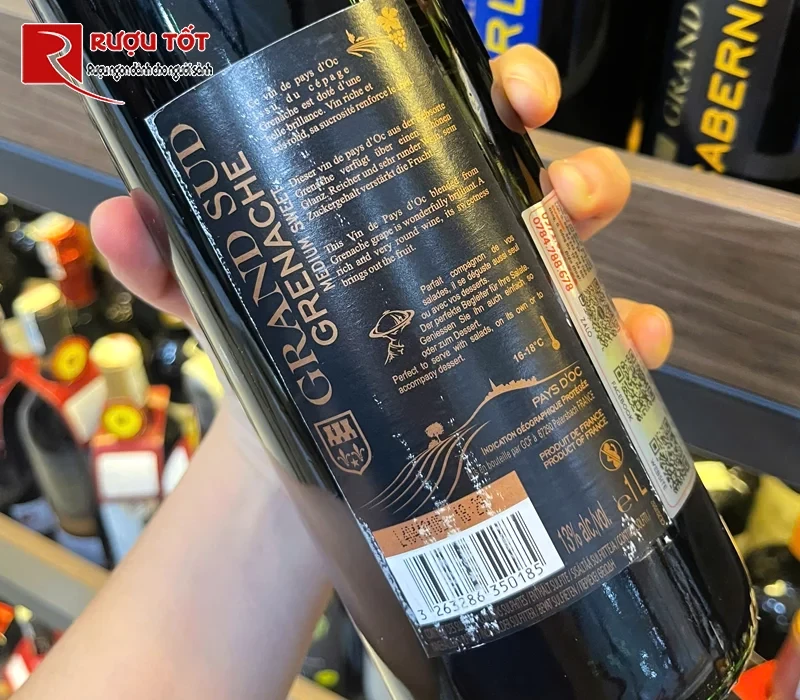 Rượu vang đỏ Grenache Grand Sud