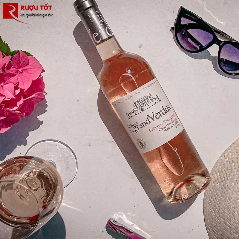 Rượu vang hồng Chateau Le Grand Verdus Rose