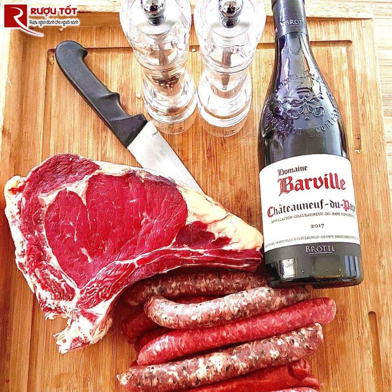 Rượu vang Pháp Chateauneuf du Pape Domaine Barville