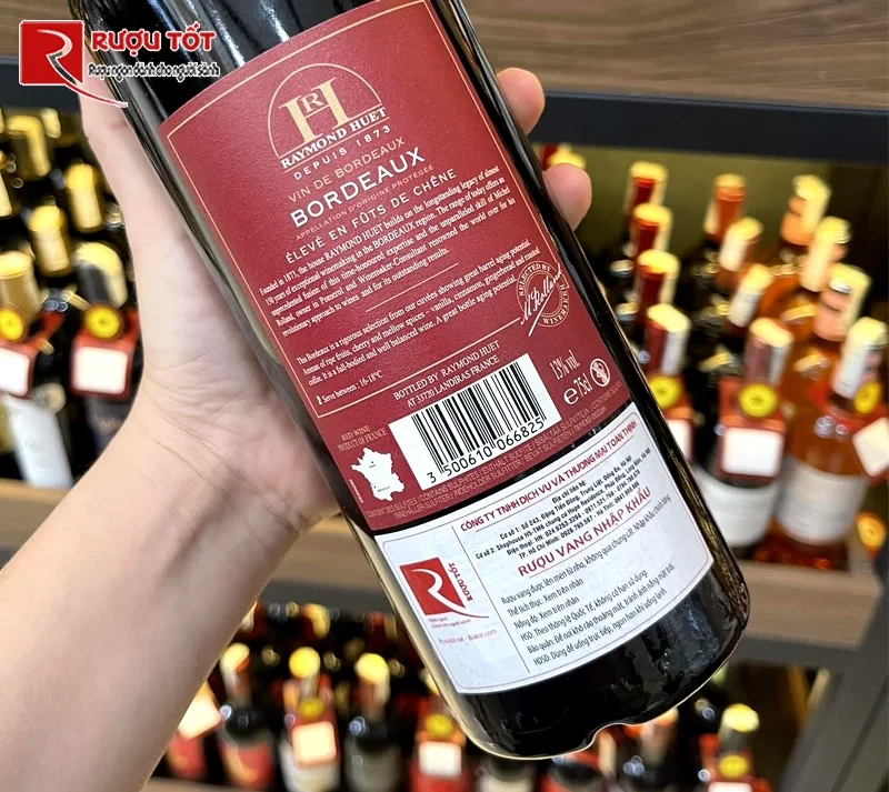 Rượu vang Raymond Huet Bordeaux Fut De Chene