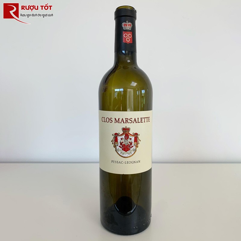 Vang Pháp Clos Marsalette Pessac Leognan trắng