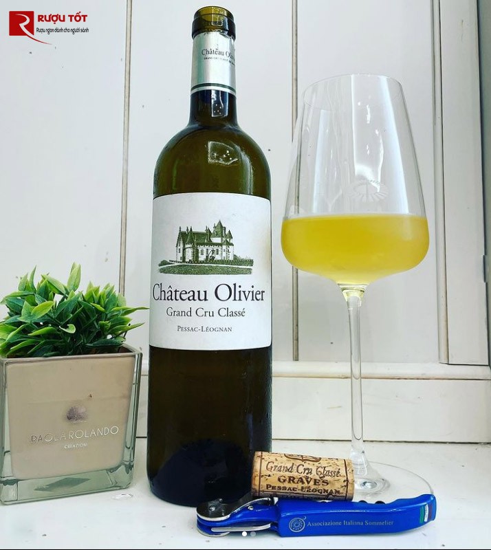 Vang trắng Chateau Olivier Grand Cru Classe