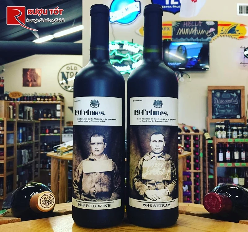 Rượu vang 19 Crimes Red Blend