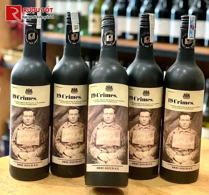 Rượu vang 19 Crimes Shiraz