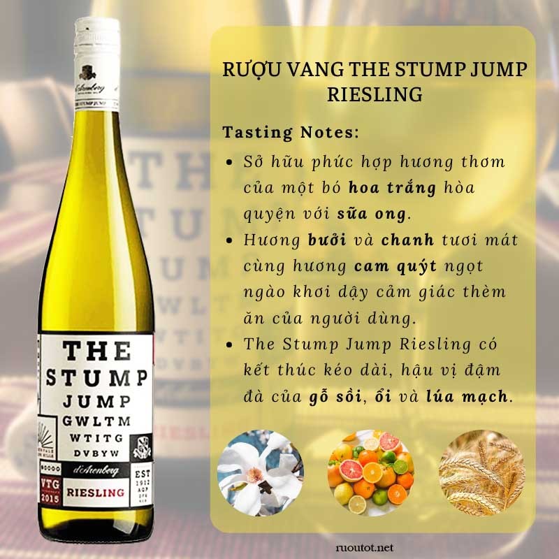 Rượu vang The Stump Jump Riesling