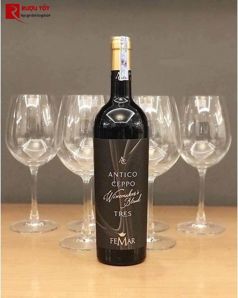 Vang Ý Antico Ceppo Tres Lazio Rosso