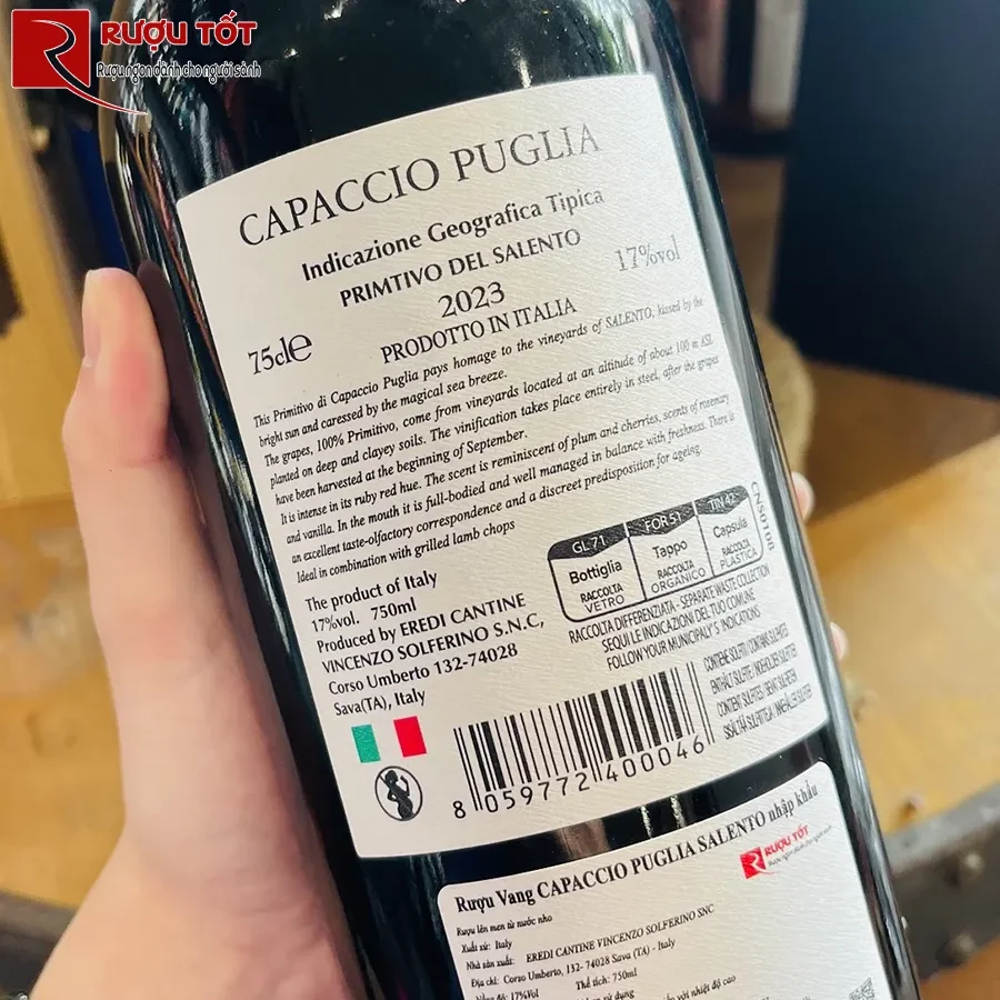 capaccio puglia primitivo 17%