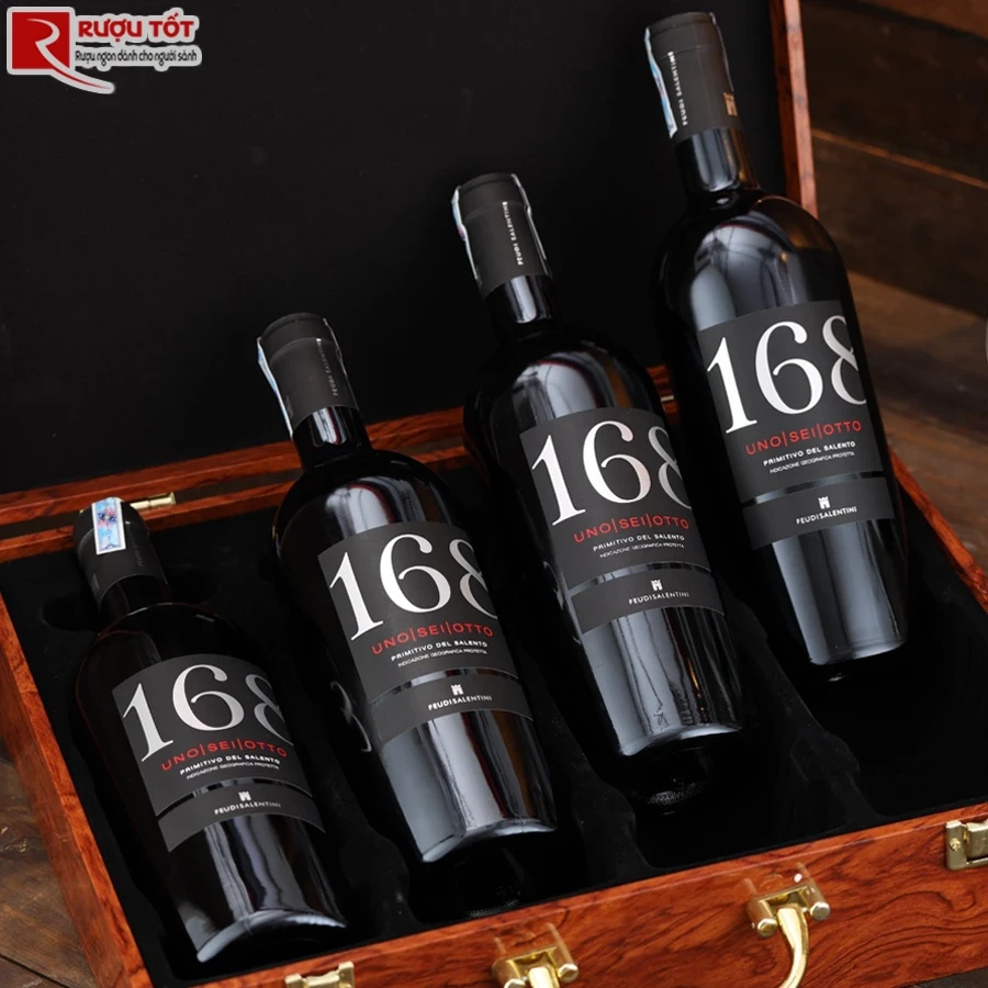 Rượu vang 168 Primitivo Del Salento nhập khẩu