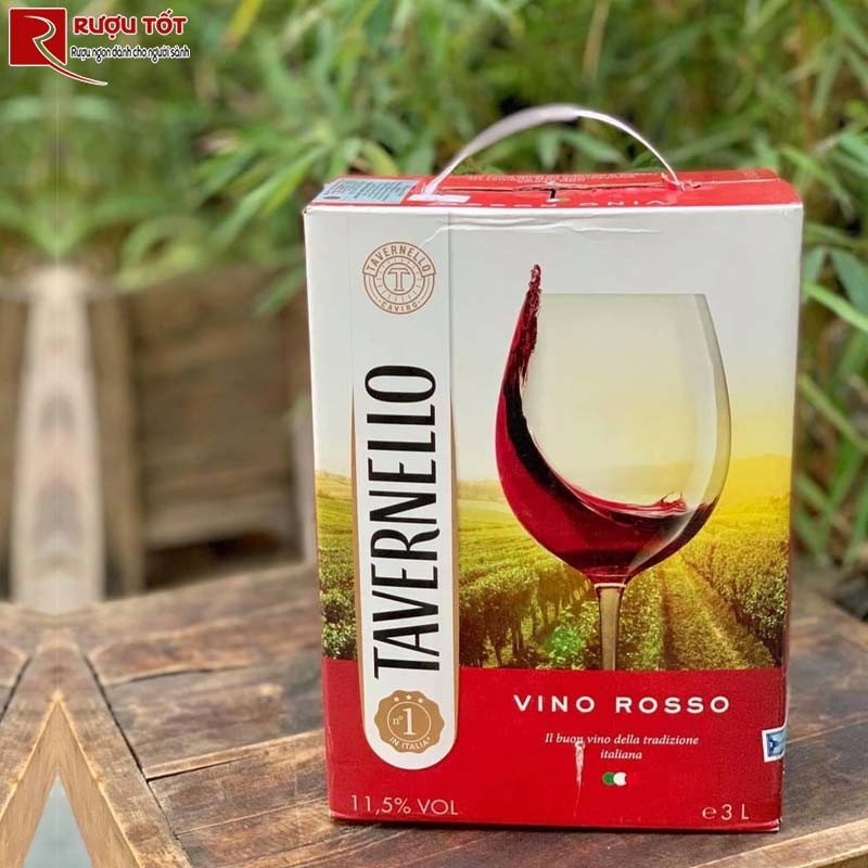 Rượu vang bịch Tavernello Vino Rosso 3L