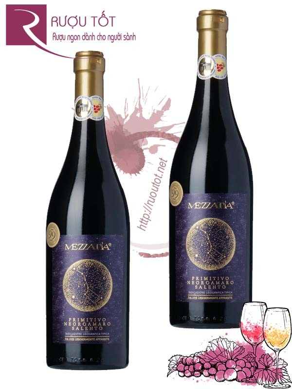 Rượu vang Mezzatia Primitivo Negroamaro Edizione